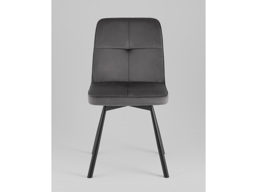 Стул Boun вращающийся велюр темно-серый 2 шт.