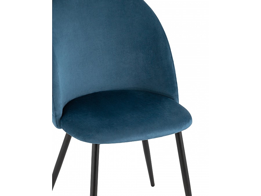 Стул Lilly велюр сине-зеленый 4 шт.