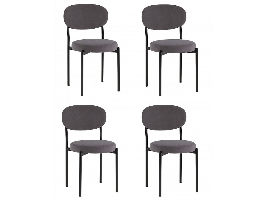 Стул Бриф SN велюр тёмно-серый, 4шт./уп.