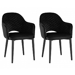 Стул Венера диамант NEW, велюр черный NP (набор 2 шт)