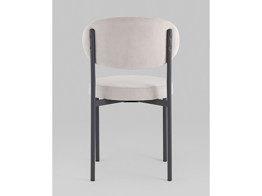 Стул Бриф SN велюр светло-серый каркас антрацитовый муар, 4шт./уп.