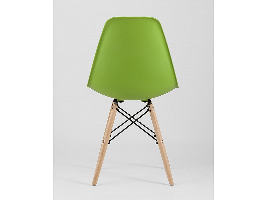 Стул Eames Style DSW зеленый x4 (разборный каркас)