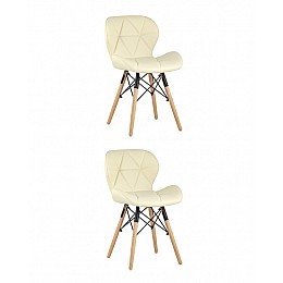 Стул Бон экокожа бежевый 2 шт.