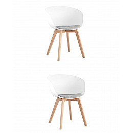 Кресло Libra Soft белое 2 шт