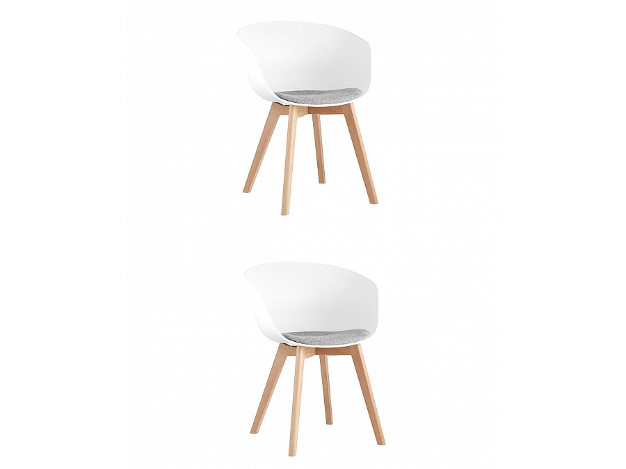 Кресло Libra Soft белое 2 шт