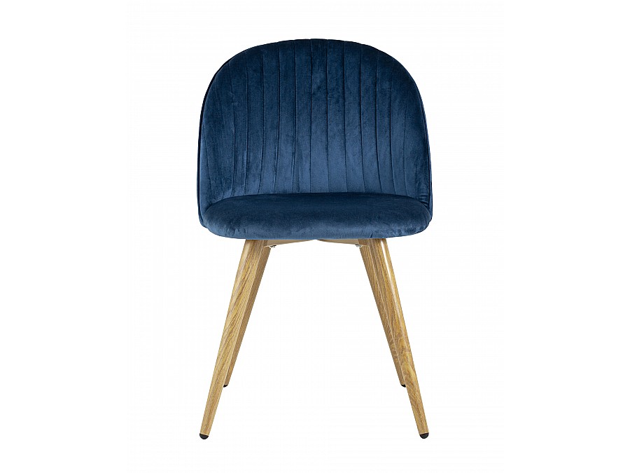 Стул Лион Страйпс велюр голубой 4 шт