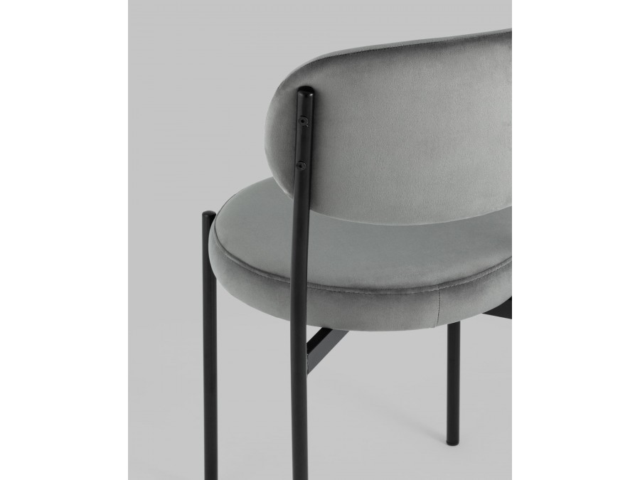 Стул Бриф NEW велюр тёмно-серый 4 шт