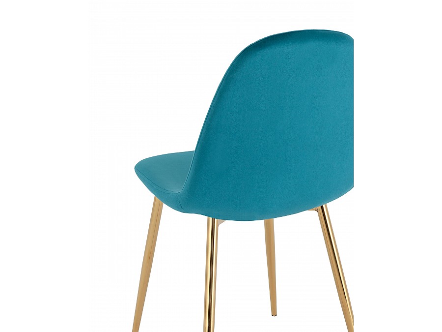Стул Валенсия SN велюр аквамарин золотые ножки 4 шт