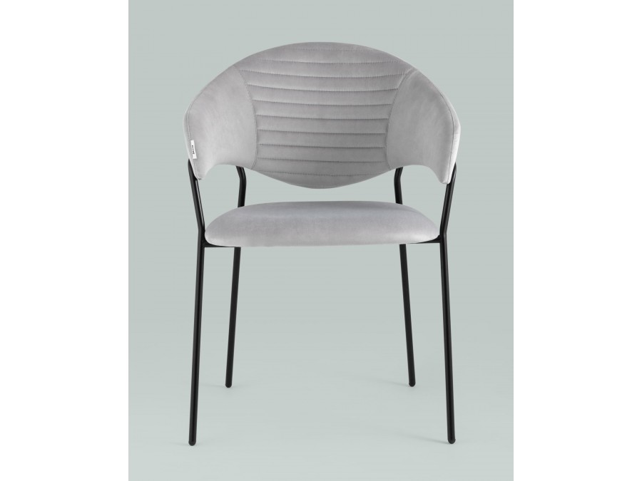 Стул Алексис велюр серый 2 шт