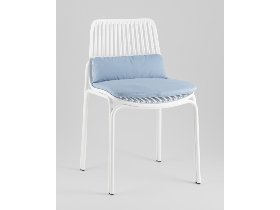 Стул Louran с подушкой белый 2 шт.