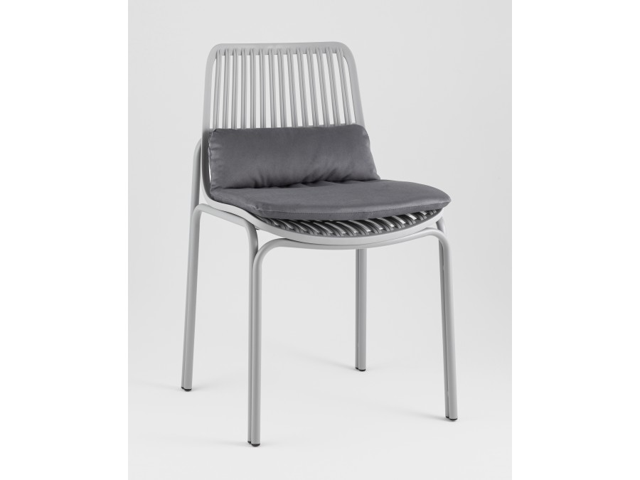 Стул Louran с подушкой серый 2 шт.