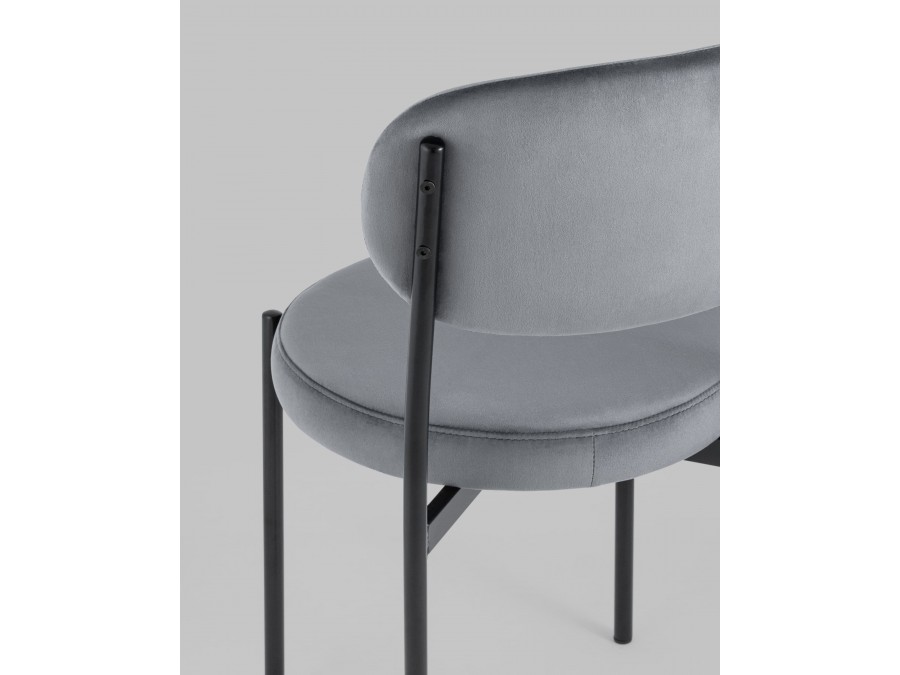 Стул Бриф NEW велюр серый 4 шт