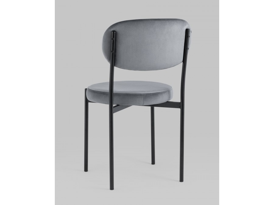 Стул Бриф NEW велюр серый 4 шт