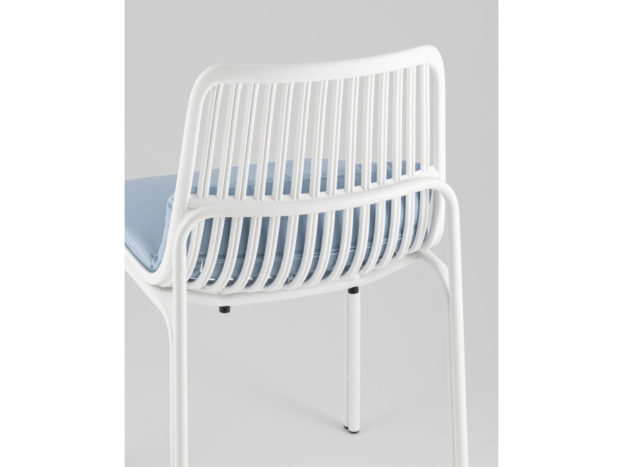 Стул Louran с подушкой белый 2 шт.