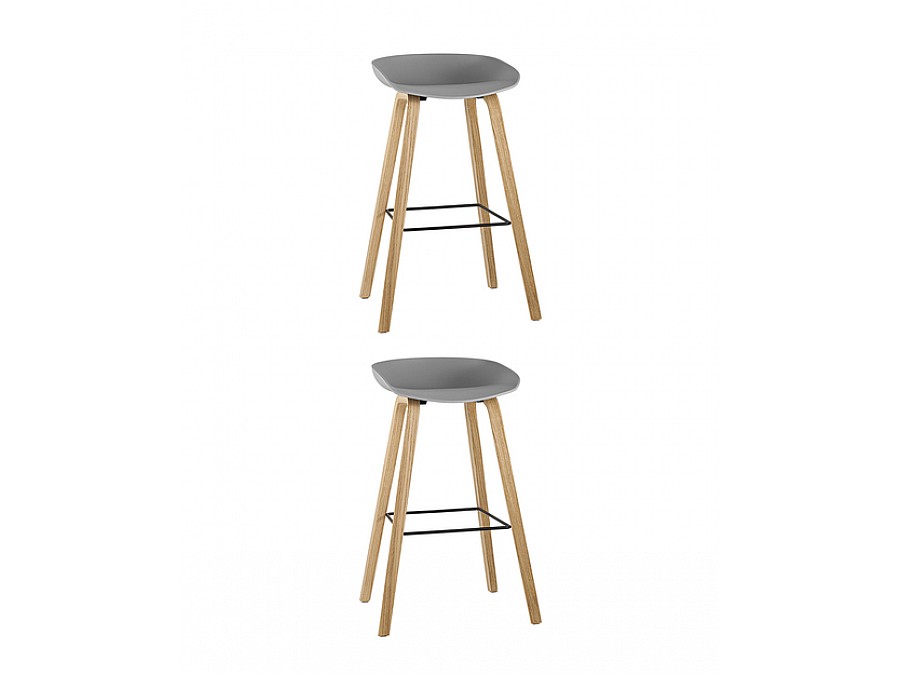 Стул барный LIBRA СЕРЫЙ 2 шт