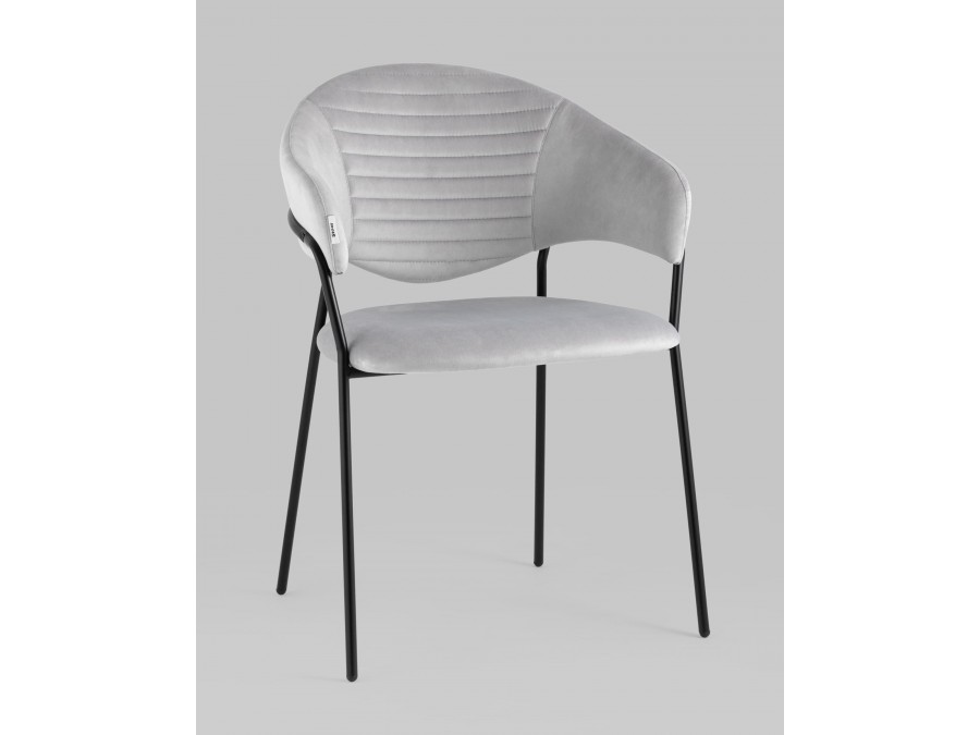 Стул Алексис велюр серый 2 шт