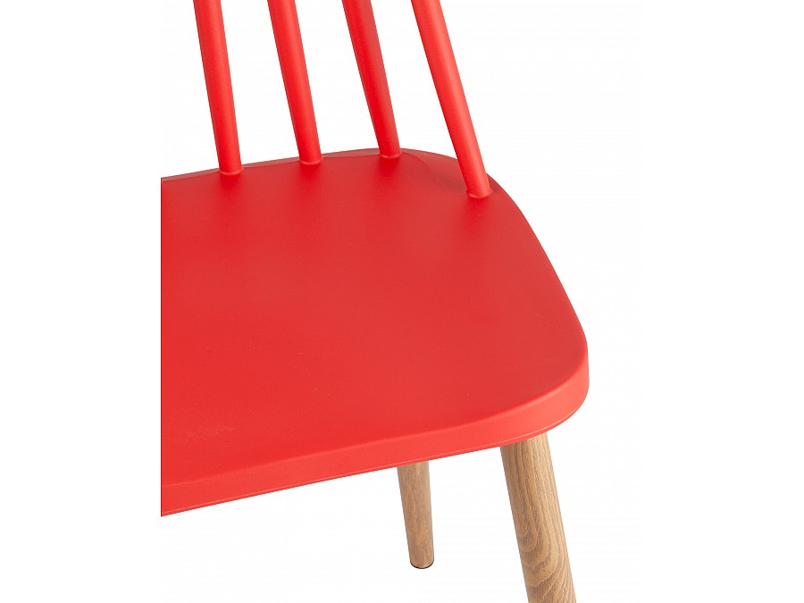 Стул Морган пластиковый красный 4 шт
