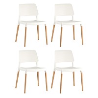 Стул BISTRO белый 4 шт.