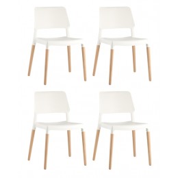 Стул BISTRO белый 4 шт.