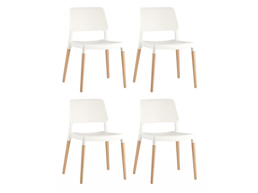 Стул BISTRO белый 4 шт.