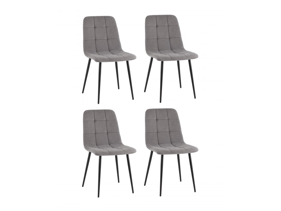 Стул Одди Original велюр серый 4 шт.