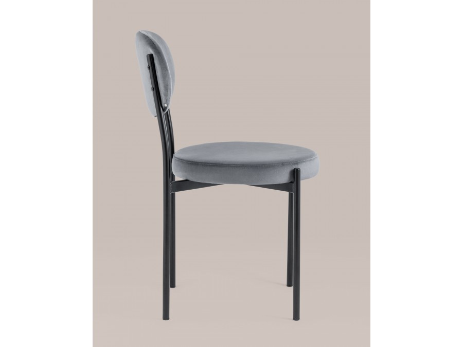 Стул Бриф NEW велюр серый 4 шт