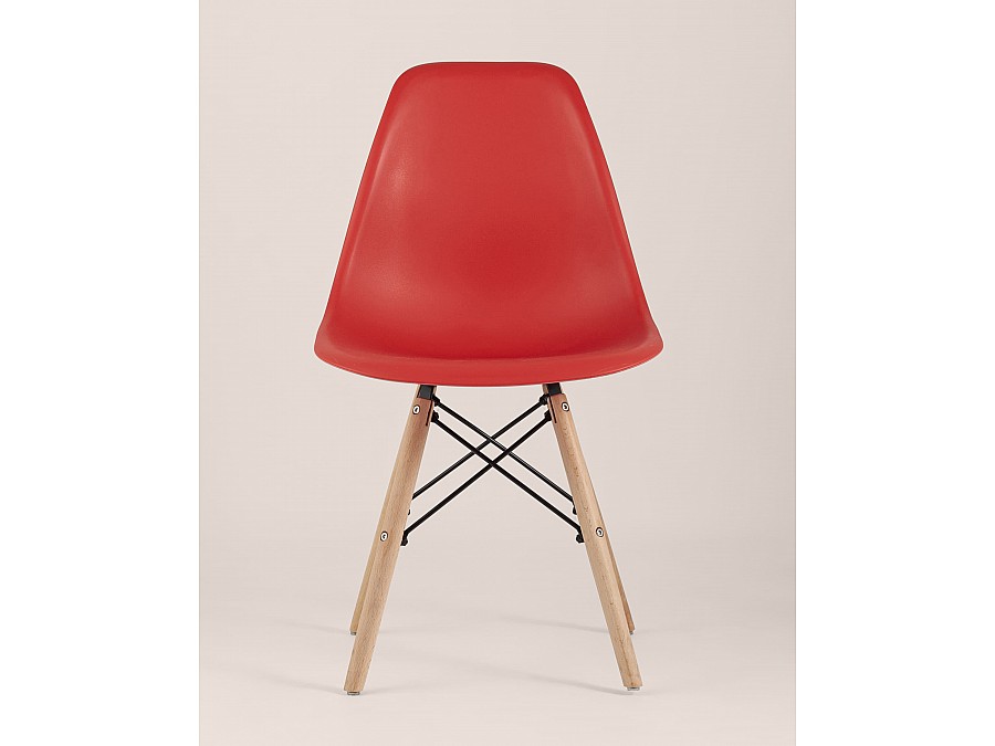 Стул Eames Style DSW красный x4 (разборный каркас)