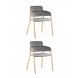 Стул Полин светло-серый 2 шт