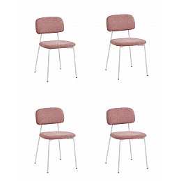 Стул Chao розовый белые ножки 4 шт.