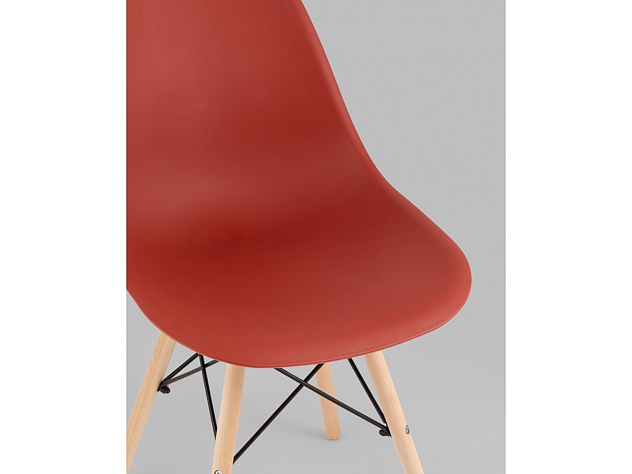 Стул Eames Style DSW терракотовый x4 (разборный каркас)