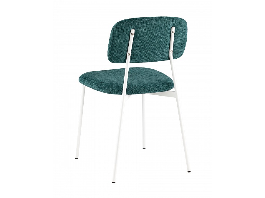 Стул Chao темно-зеленый белые ножки 2 шт.