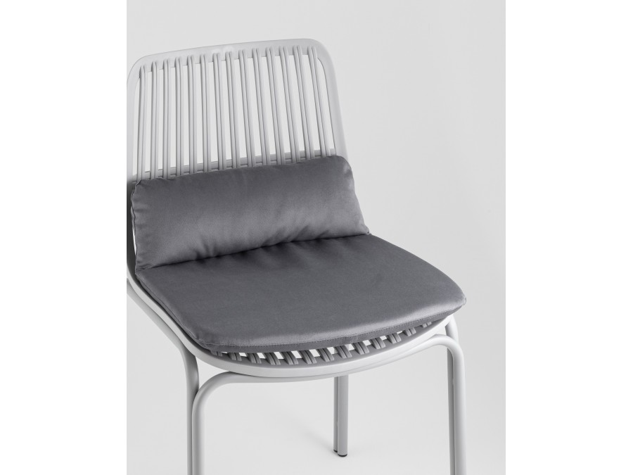 Стул Louran с подушкой серый 2 шт.