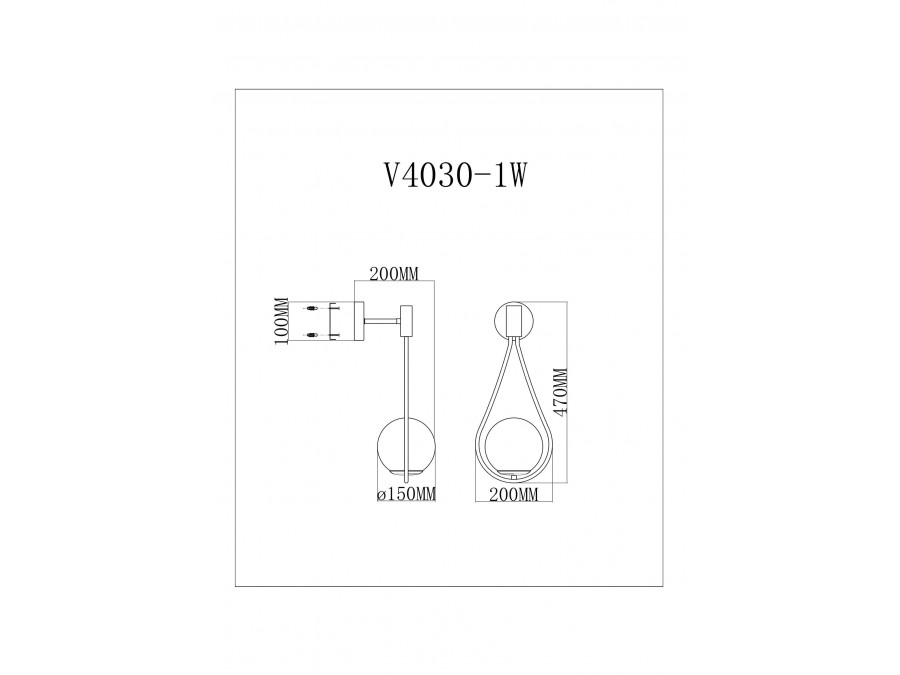 Светильник настенный Moderli V11573-1W Barocco