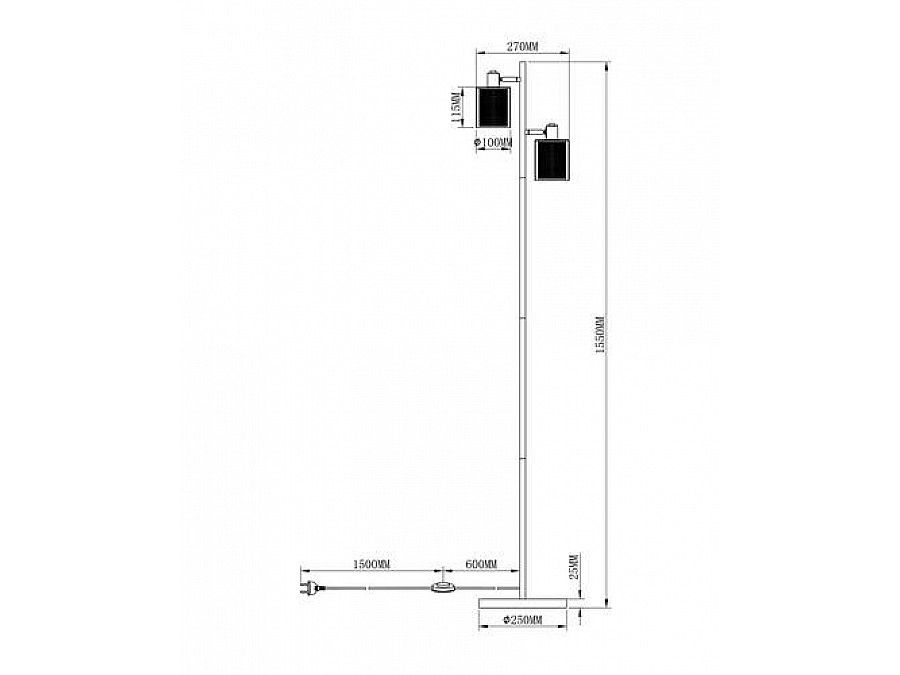 Торшер Moderli V3061-2F Suspent 2*E14*40W