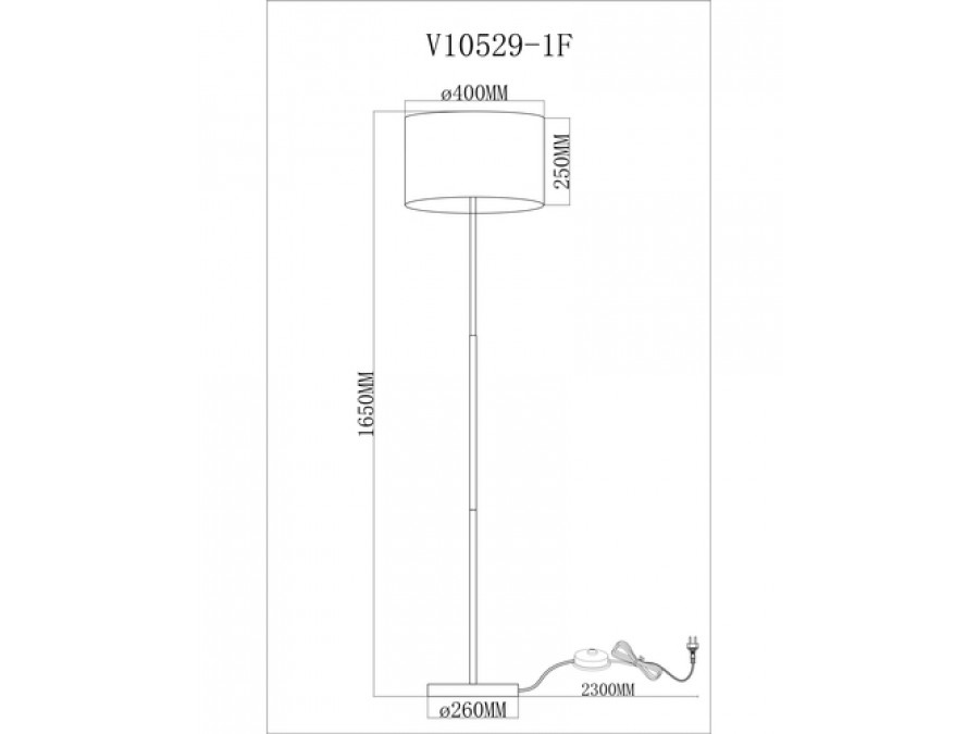 Торшер Moderli V10529-1F Visalia