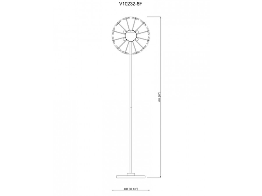 Торшер Moderli V10232-8F Selectra