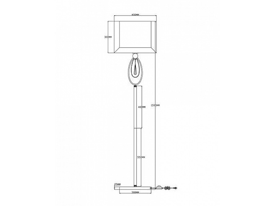 Торшер Moderli V2581-1F Dark 1*E27*60W