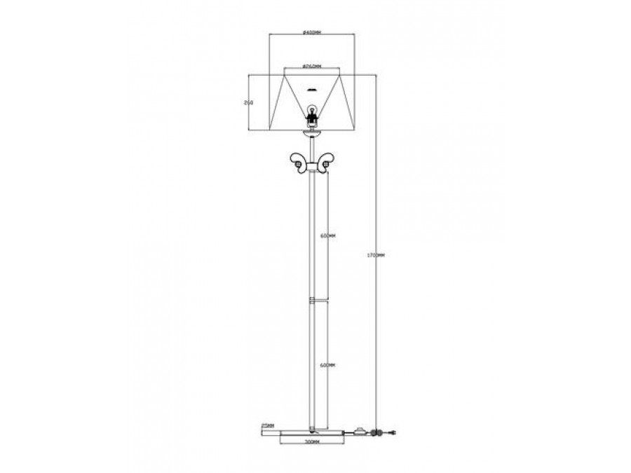 Торшер Moderli V2500-1F Riccardo 1*E14*60W