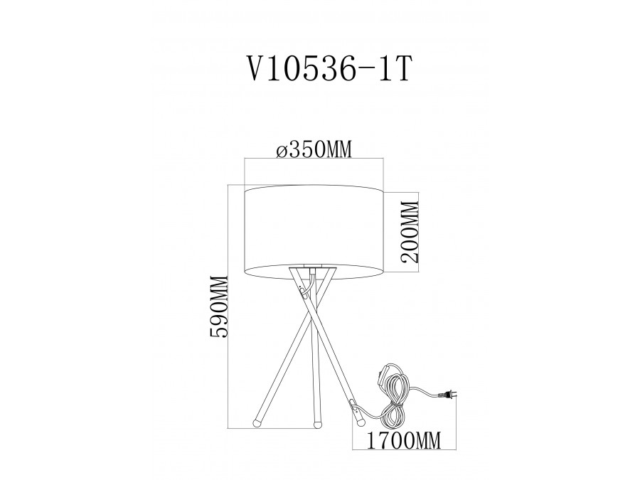 Лампа настольная Moderli V11598-1T Palma