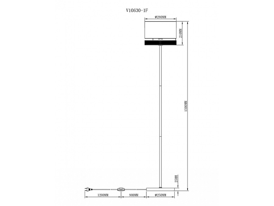 Торшер Moderli V10630-1F Gela