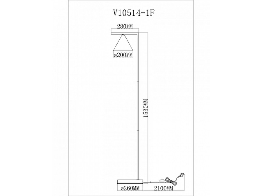 Торшер Moderli V10514-1F Omaha