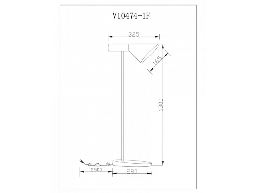 Торшер Moderli V10474-1F Turin