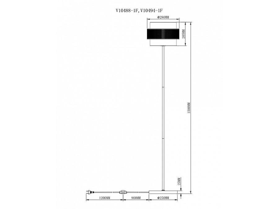 Торшер Moderli V10494-1F Gela