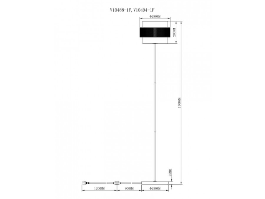 Торшер Moderli V10488-1F Gela
