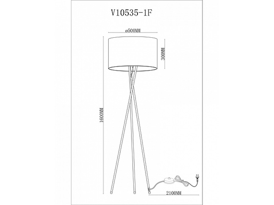 Торшер Moderli V10535-1F Palma
