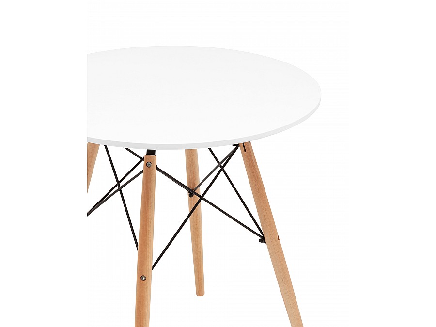 Стол круглый Eames DSW NEW D70 белый