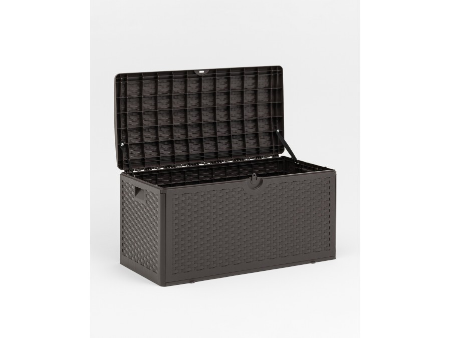 Стол-сундук пластик коричневый 110*56 см 276л