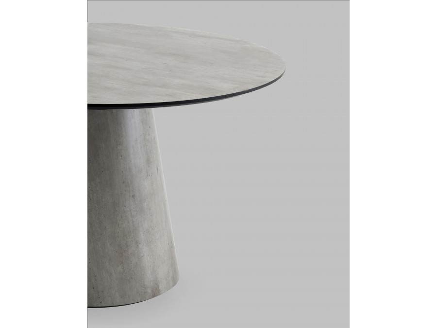 Стол круглый Стивенсон D120 столешница HPL метрополитан