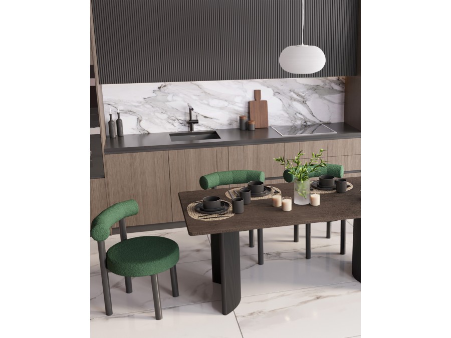 Стол обеденный Celestia 180*90*75 см темное дерево