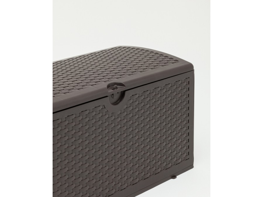 Стол-сундук пластик коричневый 110*56 см 276л